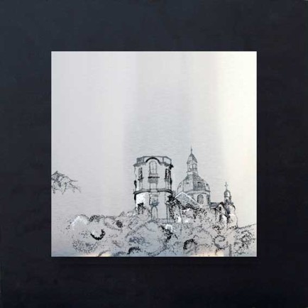 Mannheim, Gemälde, Kunst am Bau, Baukunst, Wasserturm, Pflanzen, Altes, Rathaus, Nationaltheater, Kalender, Kunstdruck, Reproduktion, Alu, Dibond